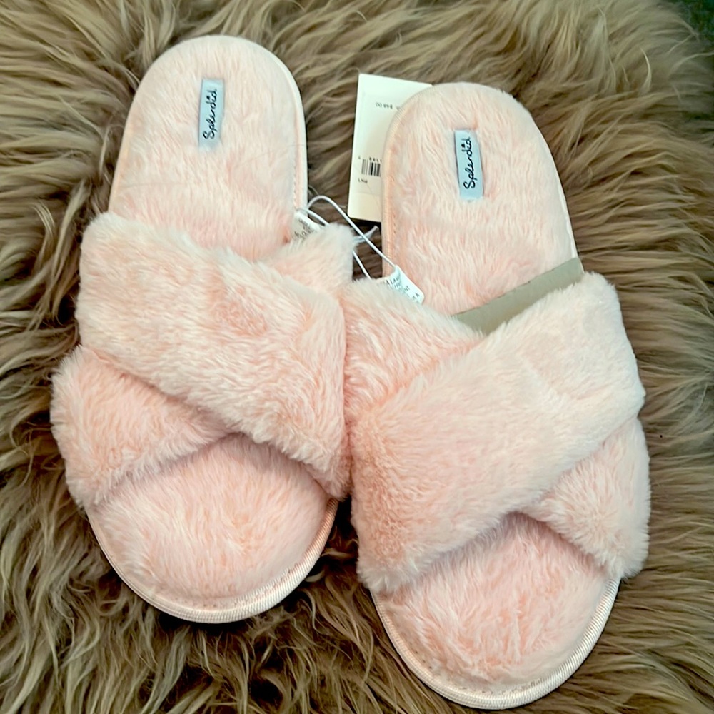 Splendid Powder Pink Slides